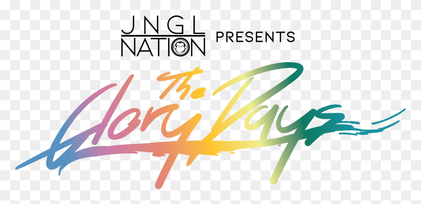 1868x833 Descargar Png Jngl Nation Presenta Los Días De Gloria Caligrafía, Texto, Escritura A Mano, Alfabeto Hd Png