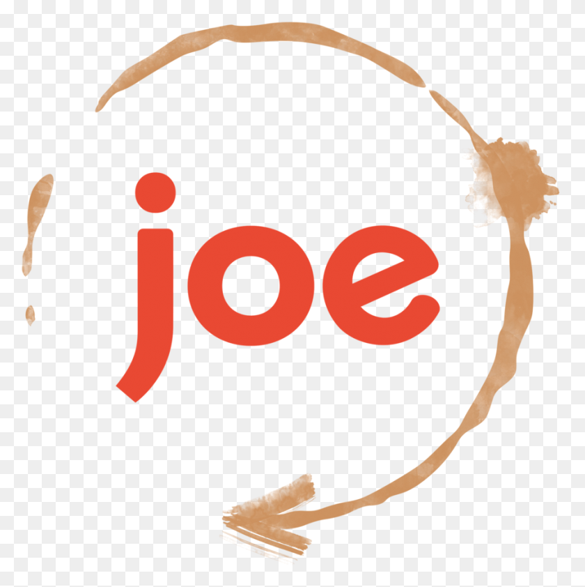901x904 Descargar Png Joe Logo Coloronwhite Joe Logo Café, Cara, Texto, Cartel Hd Png