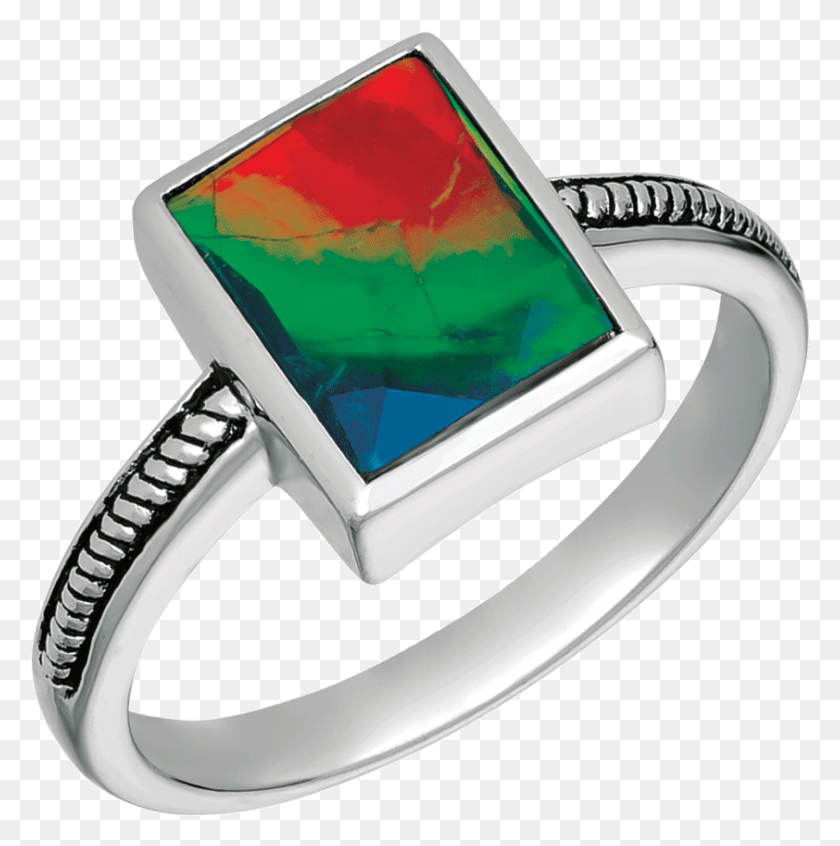 842x849 Johanna Sterling Silver Scrollwork Ring By Korite Ammolite Pre Engagement Ring, Jewelry, Accessories, Accessory HD PNG Download