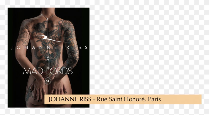 1162x601 Johanne Riss X Mad Lords Paris Tattoo, Skin, Person, Human HD PNG Download
