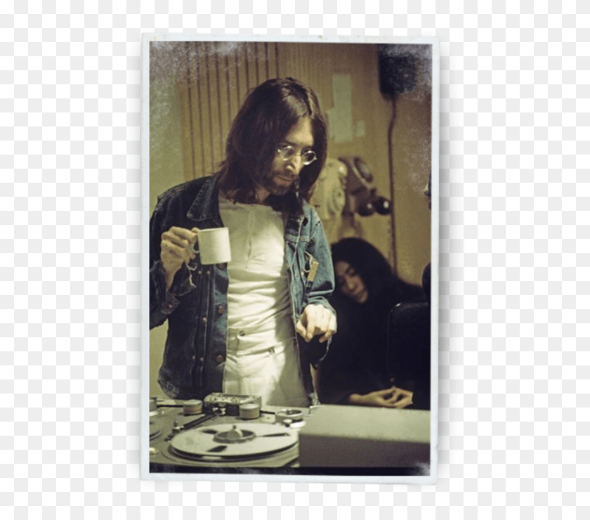 500x680 John And Yoko John Lennon Wrangler Jeans, Person, Human, Clothing HD PNG Download