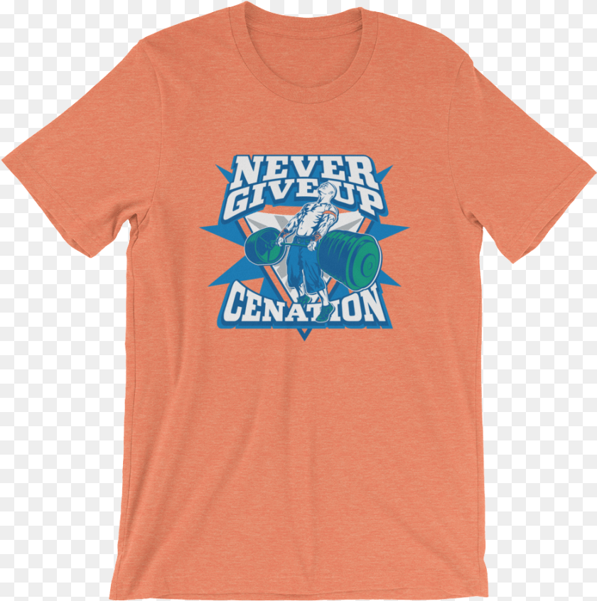 John Cena Never Give Up Logo Posted Logos, Clothing, T-shirt, Person Sticker PNG