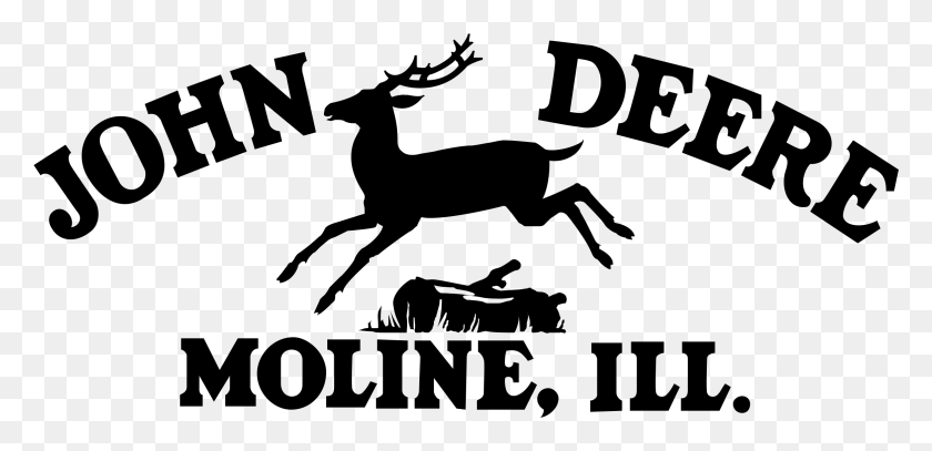 2331x1037 John Deere Moline Logo Transparent John Deere Moline Logo, Gray, World Of Warcraft HD PNG Download