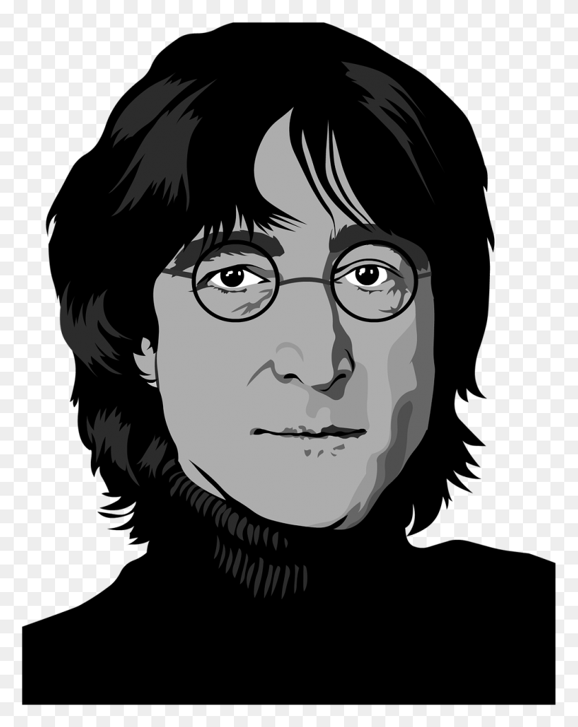 1002x1280 John Lennon Beatles Rock Imagine Image John Lennon, Face, Person, Human HD PNG Download