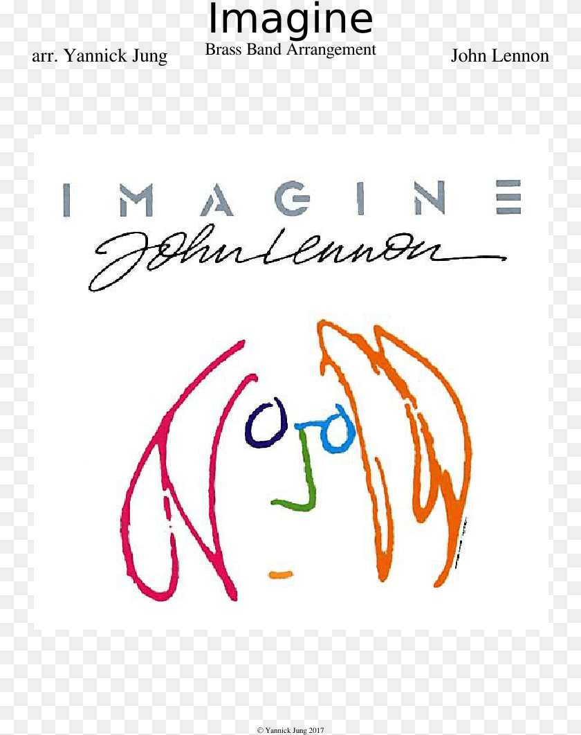 750x1062 John Lennon Imagine Cd Single Download Imagine John Lennon Original Soundtrack, Handwriting, Text, Person PNG