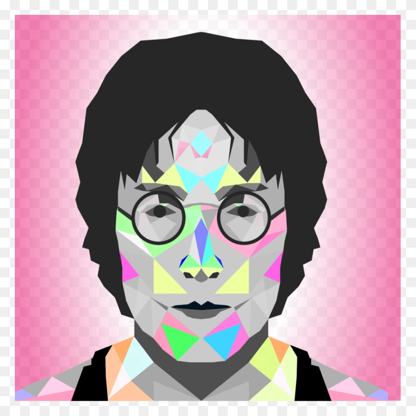 1030x1030 John Lennon Low Poly Illustration, Head, Face, Person HD PNG Download