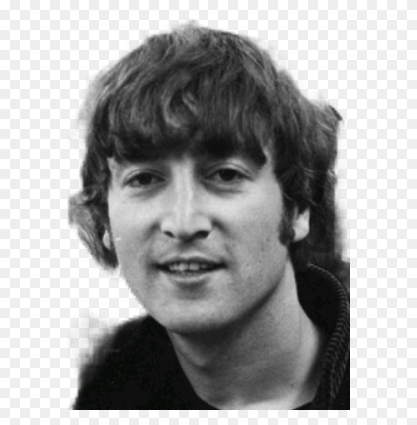 571x795 John Lennon Monochrome, Face, Person, Human HD PNG Download