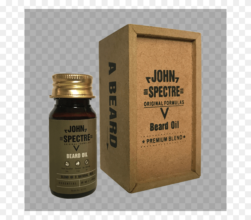 676x676 John Spectre Peppermint John Spectre Aceite De Barba, Caja, Botella, Coctelera Hd Png