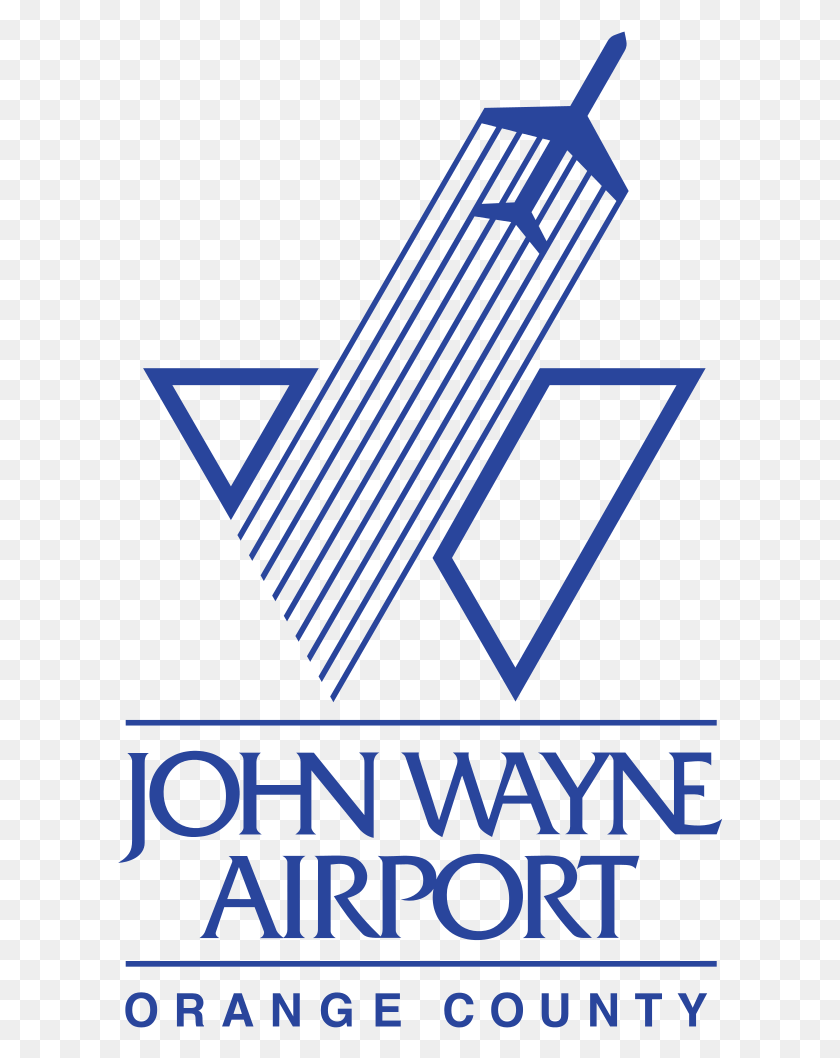606x998 John Wayne Airport Logo Orange County Airport Logo, Symbol, Trademark, Poster HD PNG Download