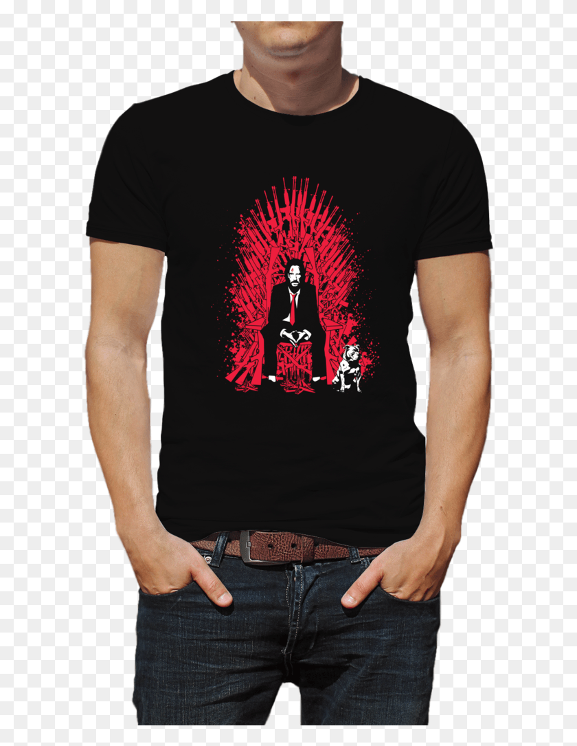 599x1025 John Wick Is Coming T Shirt T Shirt, Clothing, Apparel, Sleeve HD PNG Download
