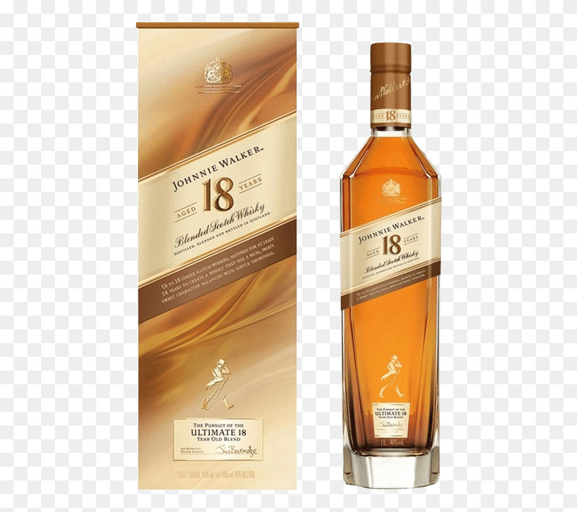 454x686 Johnnie Walker 18 Year Old Johnnie Walker Aged 18 Years, Liquor, Alcohol, Beverage HD PNG Download