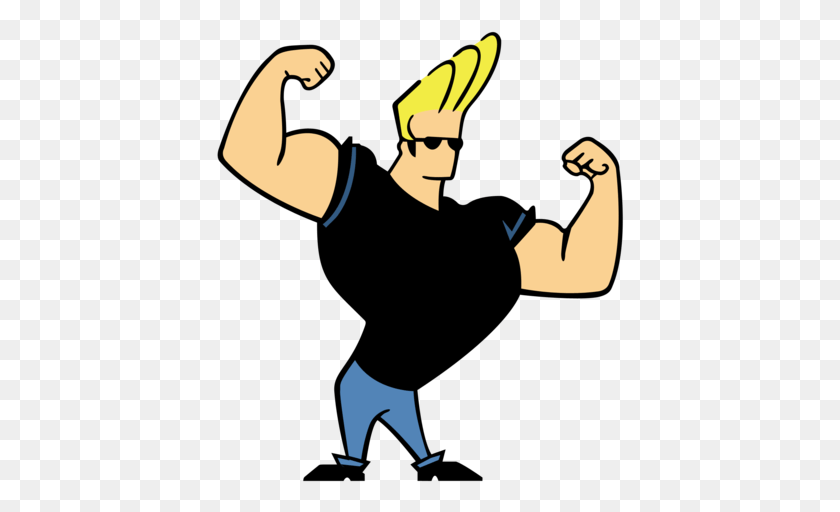 408x452 Johnny Bravo Johnny Bravo All Might, Person, Human, Hand HD PNG Download