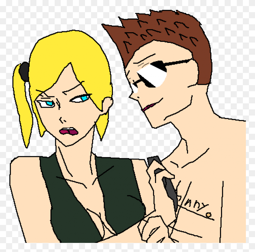 933x921 Johnny Cage X Sonya Blade In Mk9 Cartoon, Person, Human, Text HD PNG Download