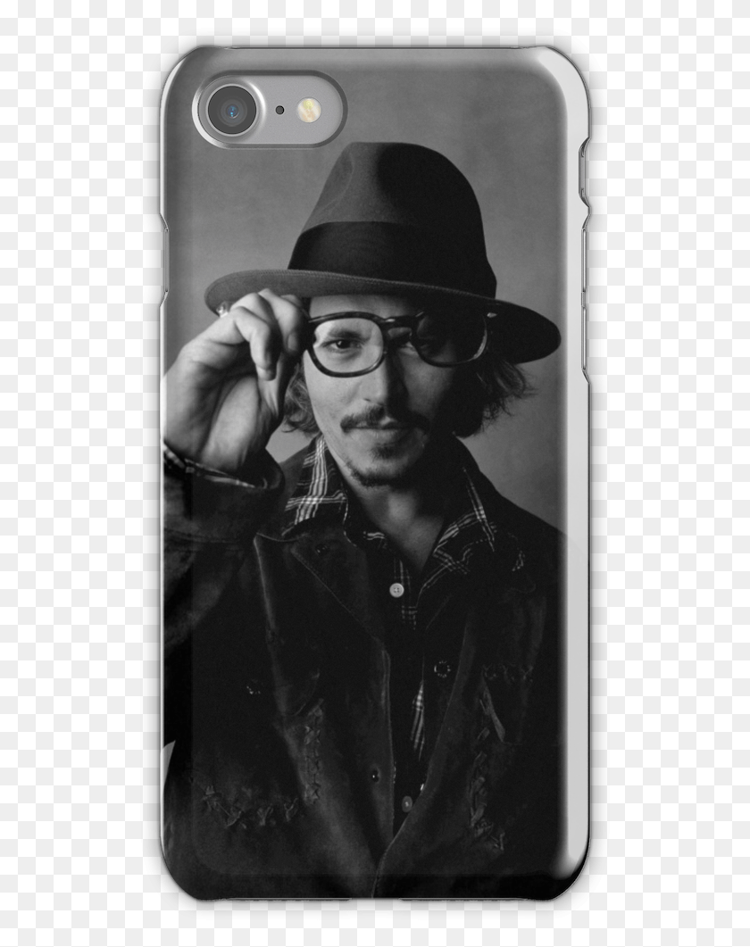 527x1001 Johnny Depp Iphone 7 Snap Case Johnny Depp Moscot Sunglasses, Face, Person, Clothing HD PNG Download