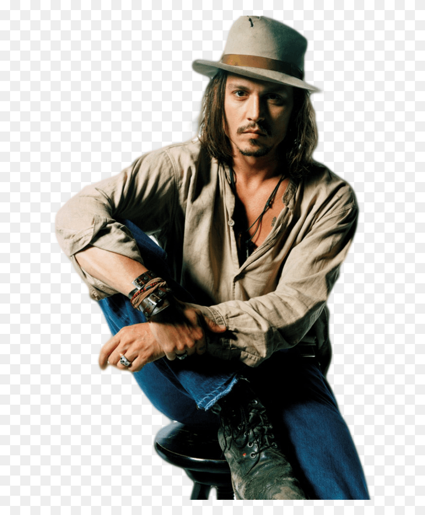 634x958 Johnny Depp Transparent Mens Bohemian Winter Fashion, Clothing, Apparel, Person HD PNG Download