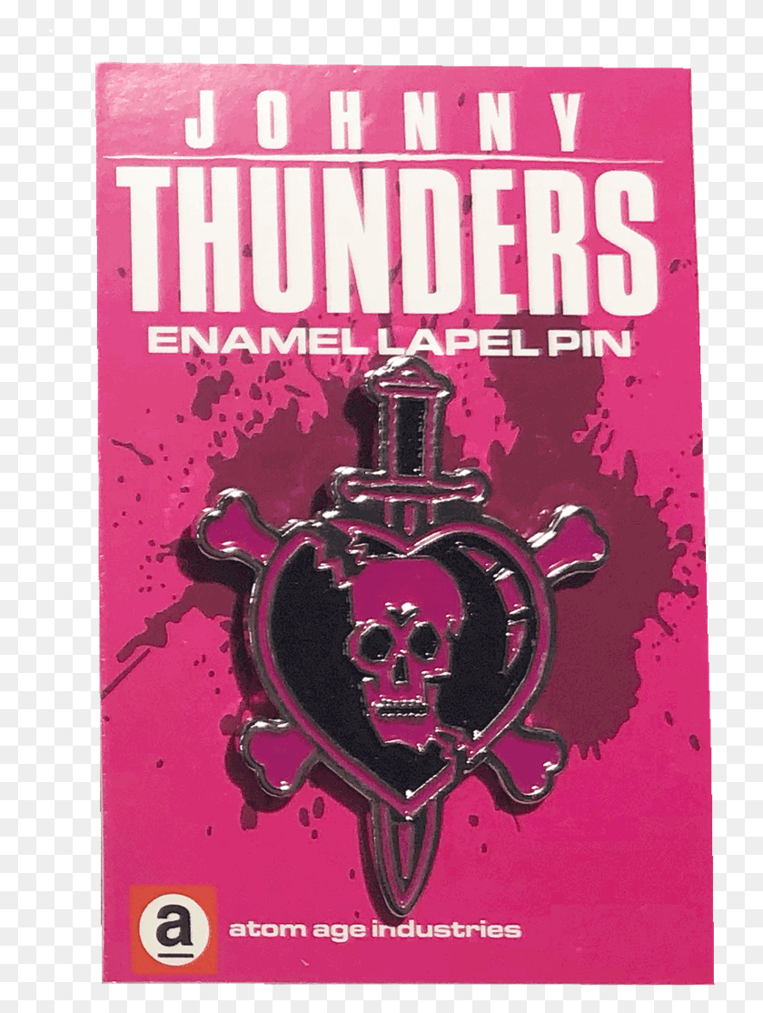 734x1054 Descargar Png Johnny Thunders Skull Amp Dagger Corazón Perforado Pink Amp Poster, Anuncio, Folleto, Papel Hd Png
