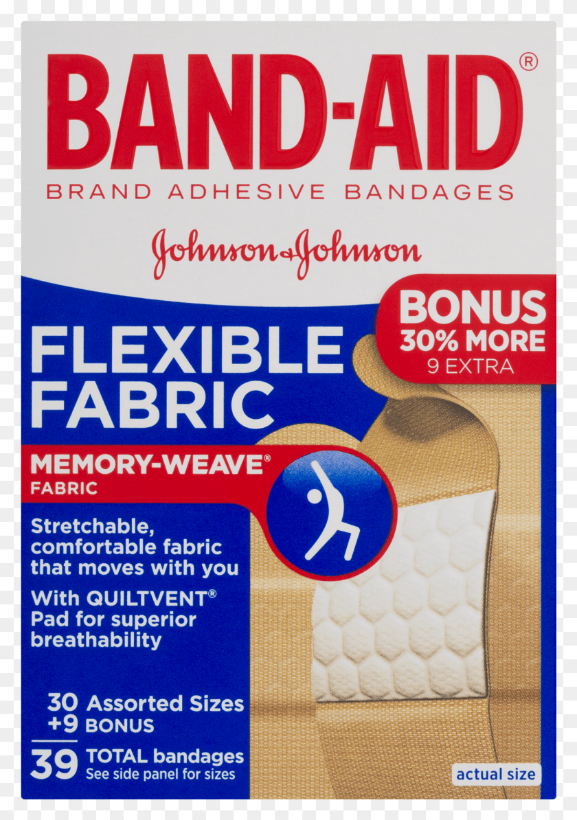 1238x1801 Джонсон Амп Джонсон Band Aid Гибкая Ткань Клейкая Повязка, Плакат, Реклама, Флаер Png Скачать