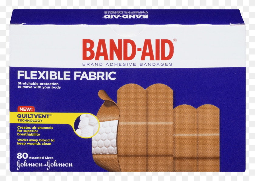 1351x932 Johnson Band Aid First Band Aid Flexible Fabric Sizes, Bandage, First Aid HD PNG Download