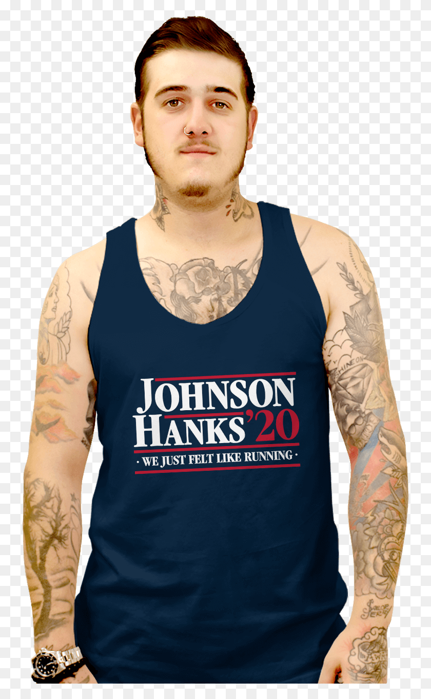 754x1300 Johnson Hanks Active Tank, Skin, Tattoo, Person HD PNG Download