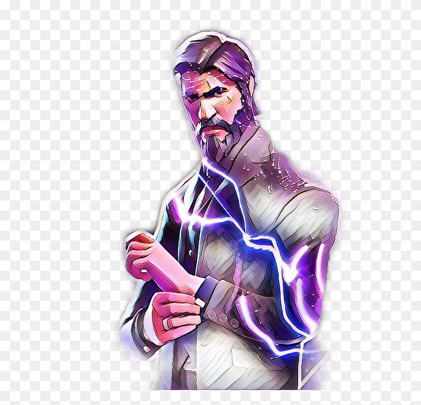 668x748 Johnwick Fortnite Illustration, Person, Human, Graphics HD PNG Download