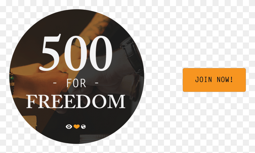 1618x923 Join 500 For Freedom Our Monthly Donors Campaign And Evrim Aac, Text, Dvd, Disk HD PNG Download