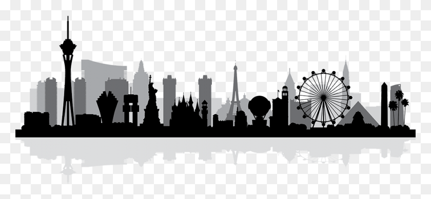 1000x423 Join The Team Las Vegas Vector Skyline, Spire, Tower, Arquitectura Hd Png