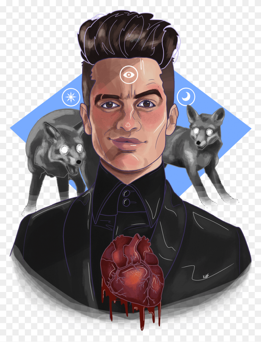 905x1208 Join Us Crazy Genius Brendon Urie Emo Bands Panic At The Disco Fan Art, Persona, Humano, Cartel Hd Png Descargar