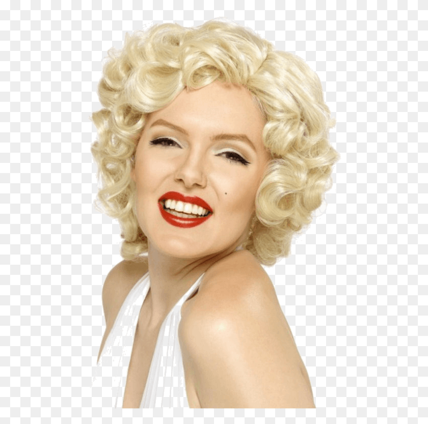 501x773 Joke Blonde Wig Blonde Marilyn Monroe Wig, Woman, Girl, Kid HD PNG Download