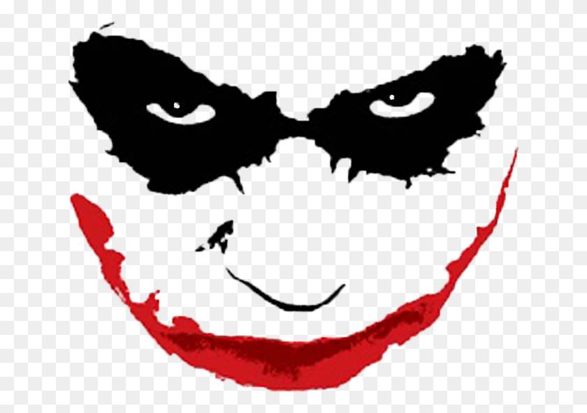 646x532 Joker Clipart Psd Joker Face, Stencil, Label, Text HD PNG Download