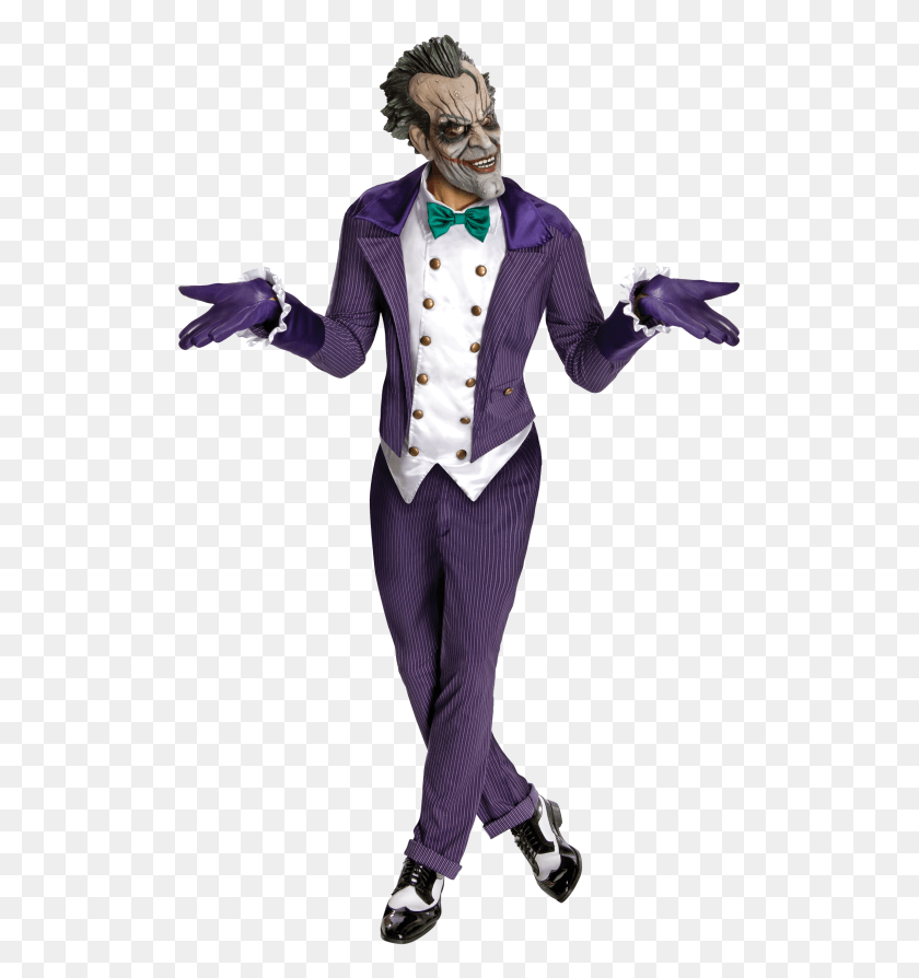 515x834 Disfraz De Joker Con Máscara Batman Arkham City Arkham City Disfraz De Joker, Artista, Persona, Humano Hd Png