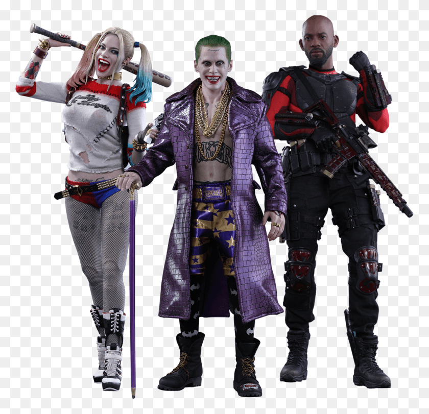 1109x1069 Joker Hot Toys Suicide Squad Set, Costume, Person, Clothing HD PNG Download