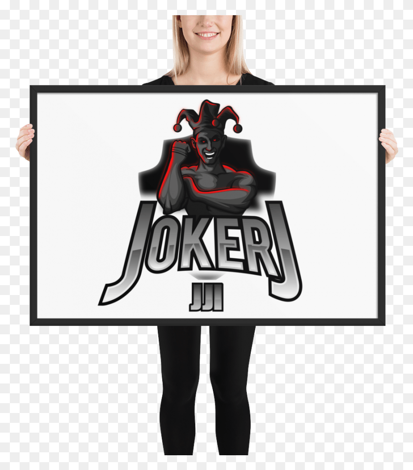 871x1001 Joker J Innovations Framed Luster Posters Poster, Person, Human, Clothing HD PNG Download