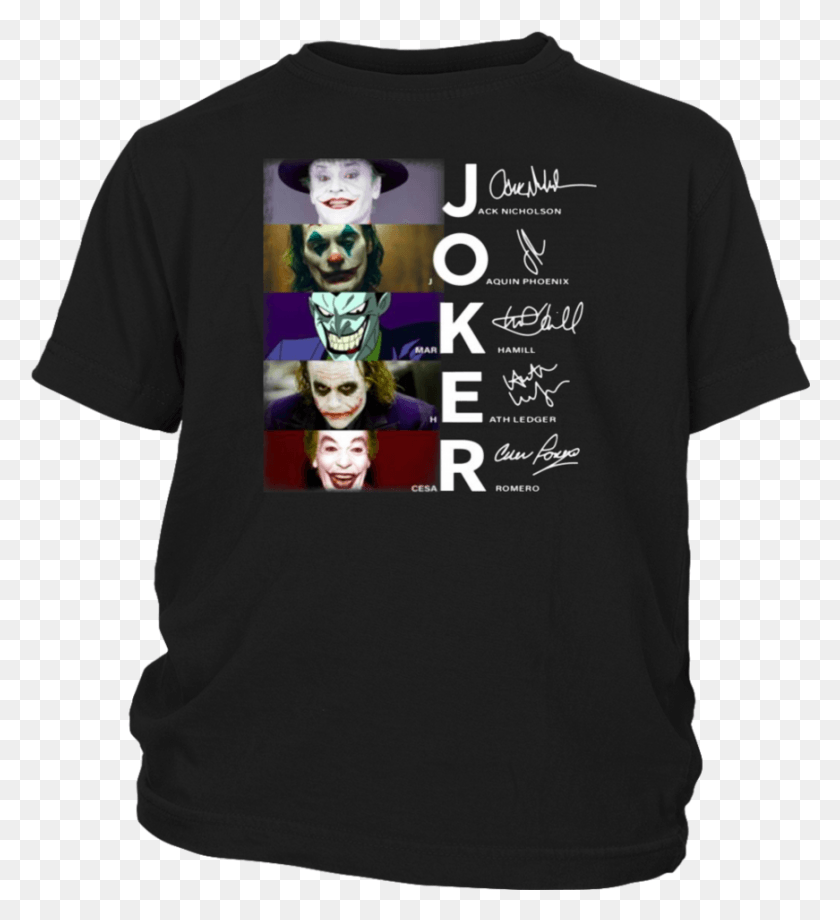 871x961 Joker Jack Nicholson Joaquin Phoenix Mark Hamill Heath Joaquin Phoenix Joker T Shirt, Clothing, Apparel, T-shirt HD PNG Download