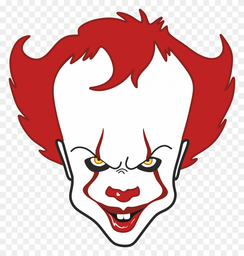 4182x4398 Joker Painting Rock Painting Halloween Drawings Easy Pennywise Drawing, Graphics HD PNG Download