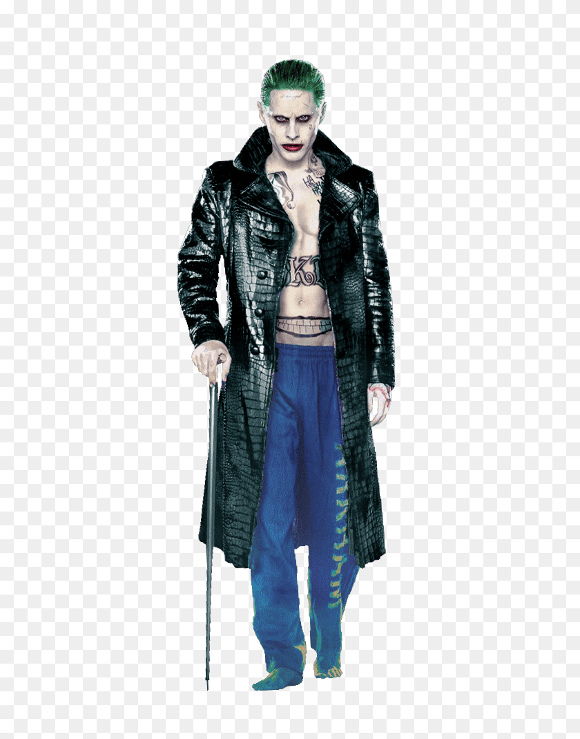 425x1009 Joker Trench Coat Suicide Squad, Clothing, Apparel, Overcoat HD PNG Download