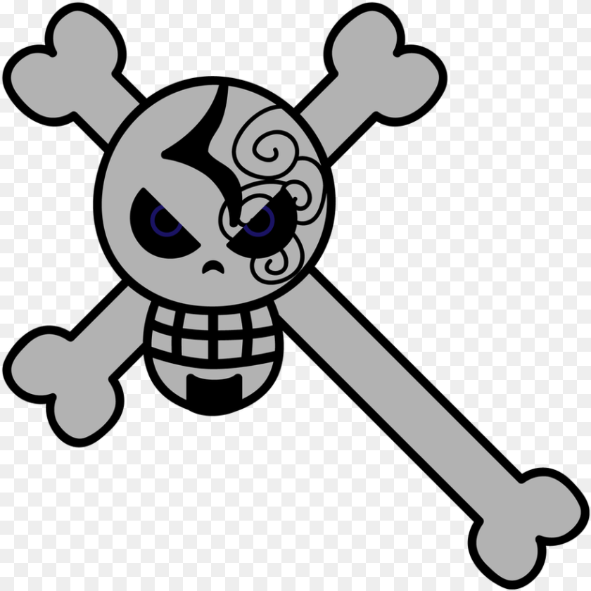 879x879 Jolly Roger One Piece Pirate Flag, Person, Face, Head PNG