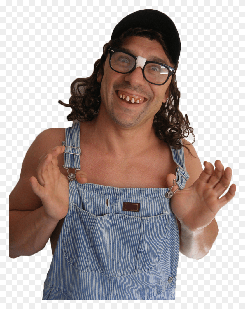 1347x1729 Jonah In Overalls Dientes De Billy Bob, Person, Human, Glasses HD PNG Download