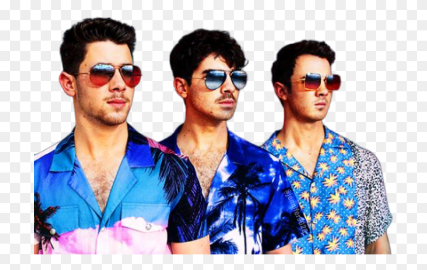 708x472 Jonasbrothers Jonas Nick Kevin Joe Freetoedit Cool The Jonas Brothers, Person, Human, Sunglasses HD PNG Download