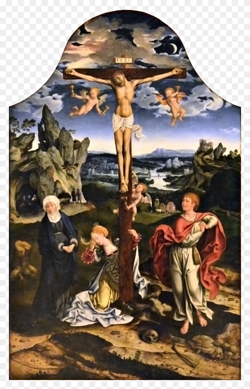892x1427 Joos Van Cleve Crucifixion Joos Van Cleve Capodimonte, Person, Human HD PNG Download