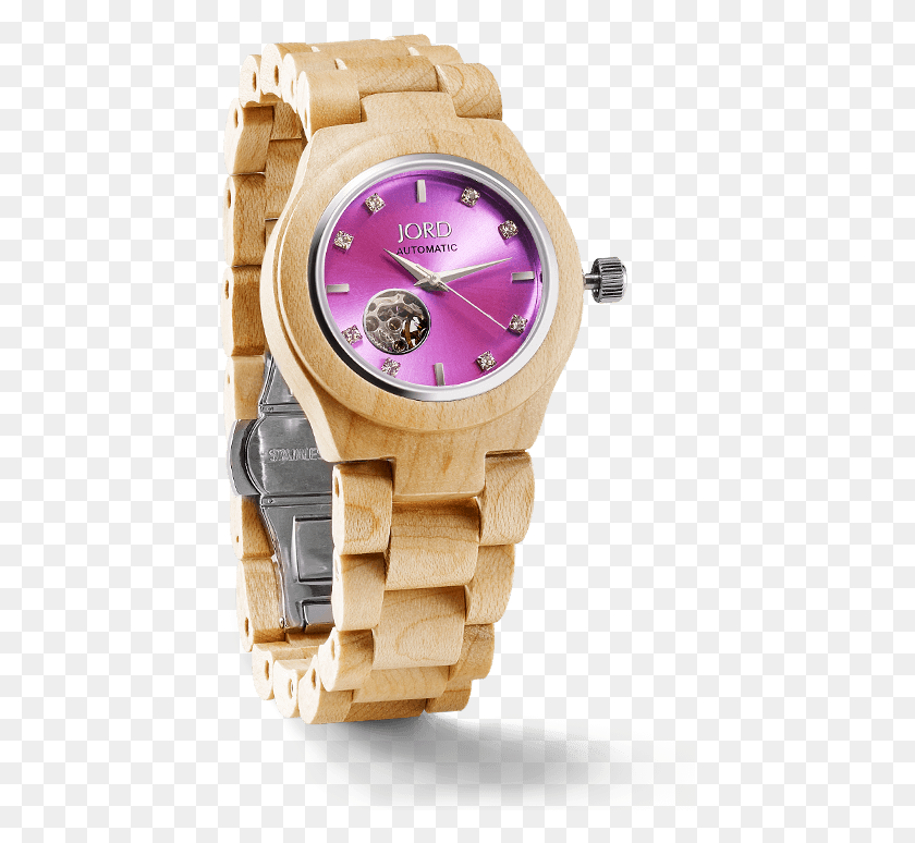 437x714 Jord Cora Series Maple Amp Lavender By Best Wood Watches Woman Wood Watches Jord, Wristwatch, Clock Tower, Tower HD PNG Download