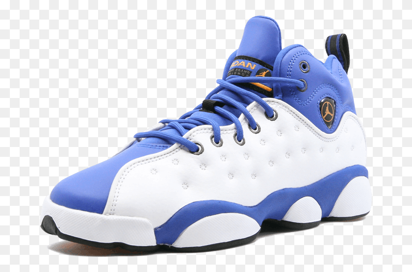 679x495 Jordan Jordan Jumpman Team Ii Bg Blue White Cheap Sneakers, Shoe, Footwear, Clothing HD PNG Download