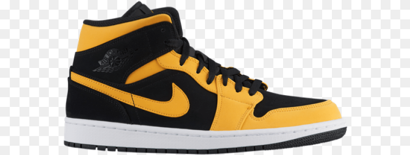583x319 Jordan Retro 1 Yellow, Clothing, Footwear, Shoe, Sneaker Clipart PNG