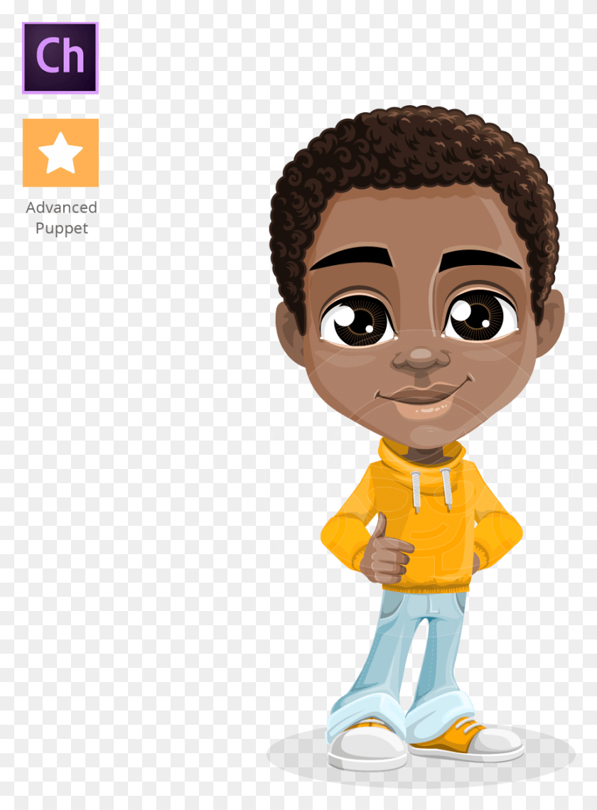 859x1190 Jorell The Playful African American Boy Puppet African American Boy Cartoon, Person, Human, Toy HD PNG Download