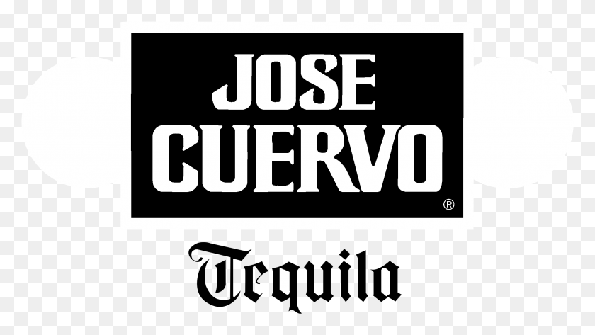2331x1237 Jose Cuervo Logo Blanco Y Negro Jose Cuervo, Texto, Cara, Alfabeto Hd Png