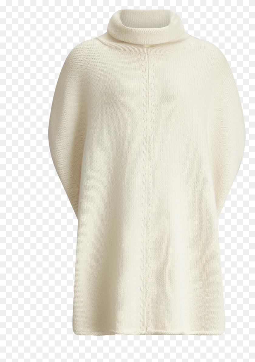1314x1906 Joseph Poncho Wool Cashmere Knit In Ecru, Ropa, Prendas De Vestir, Manga Hd Png