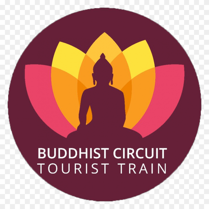 822x822 Journey Buddhist Circuit Tourist Train Circle, Logo, Symbol, Trademark HD PNG Download