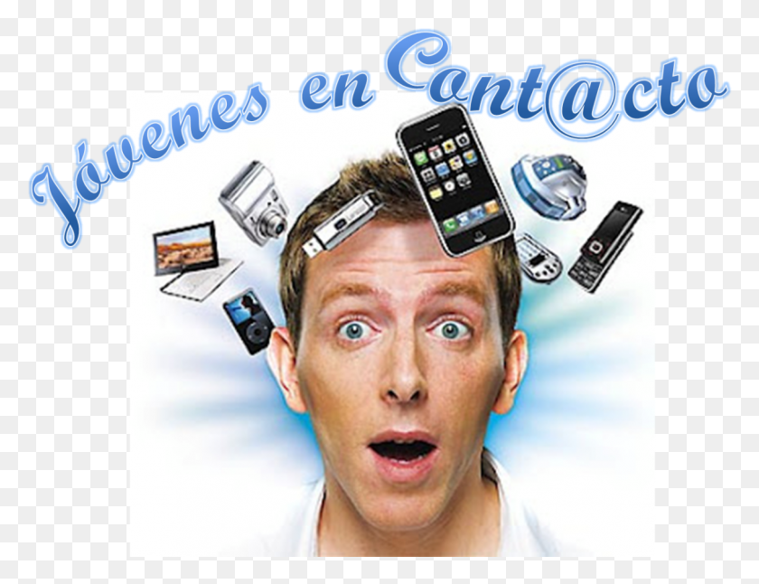 1214x913 Jovenes Adictos A La Tecnologia Iphone, Person, Human, Mobile Phone HD PNG Download