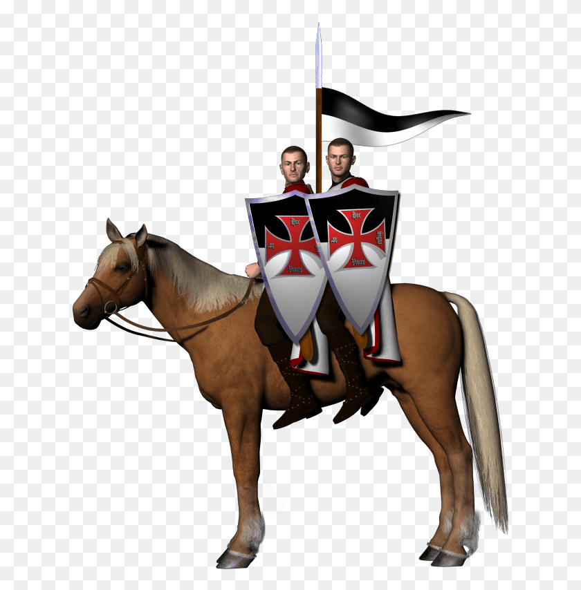 633x794 Jpeg Two Mounted Knights Knight Templars Riding Horses, Horse, Mammal, Animal HD PNG Download