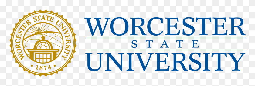 3471x995 Descargar Png Jpeg Worcester State University Logo, Texto, Alfabeto, Word Hd Png