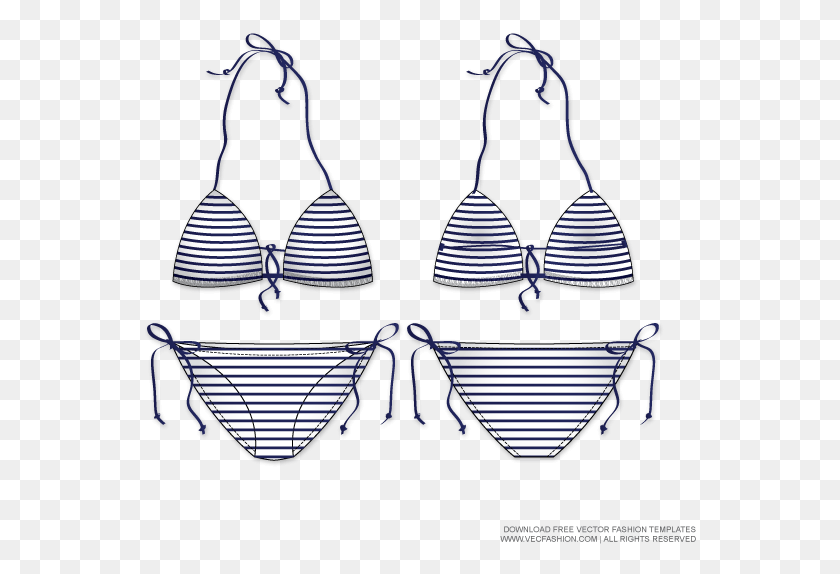 553x514 Jpg Bikini Vector Swimwear Swimwear Flat Template, Clothing, Apparel, Triangle HD PNG Download